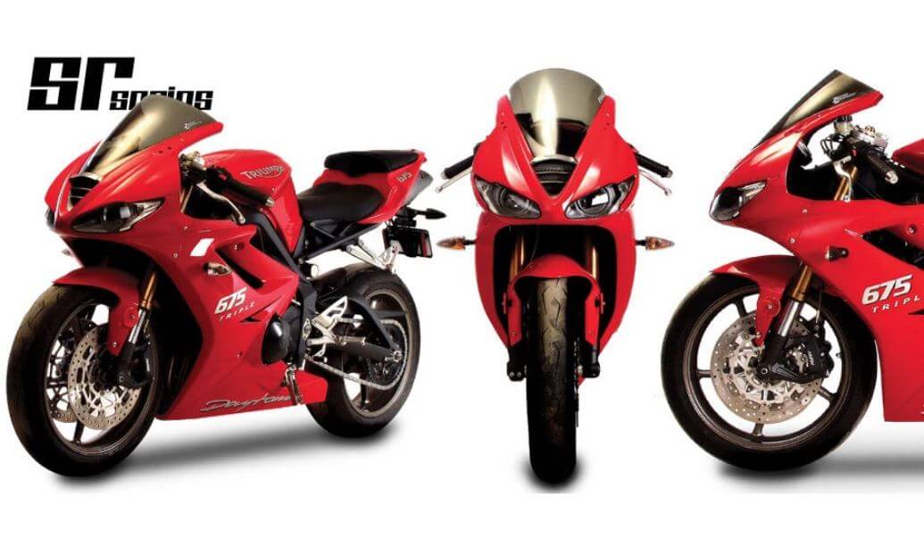 Zero Gravity SR Series Windscreen 09-12 Triumph Daytona 675 | Light Smoke