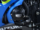 R&G Racing Engine Case Cover Kit (3pc) 2017-2018 Suzuki GSX-R1000/R | KEC0103BK
