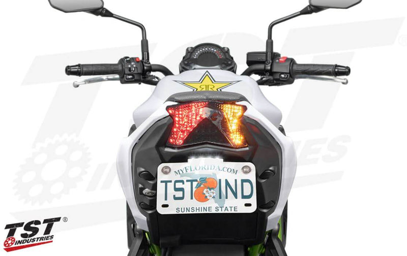 TST Industries Programmable Sequential LED Integrated Tail Light '17-19 Kawasaki Z650/Ninja 650