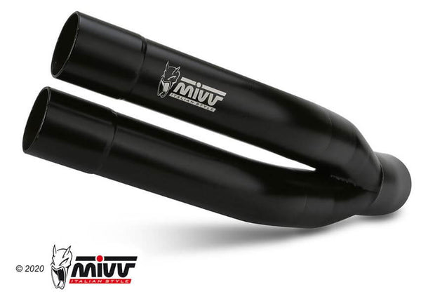MIVV Double Gun Black Stainless Steel Slip-On Exhausts '20-'22 Kawasaki Z900
