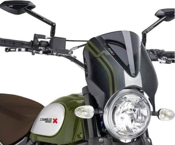 PUIG Retrovision Windshield for Ducati Scrambler