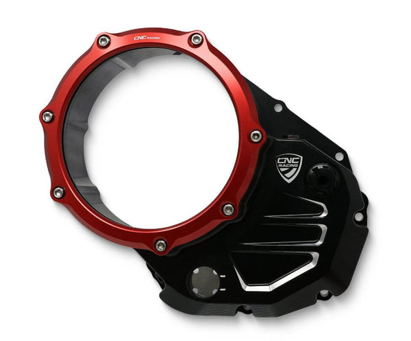 CNC Racing CA503 BICOLOR Clear Clutch Cover for Ducati