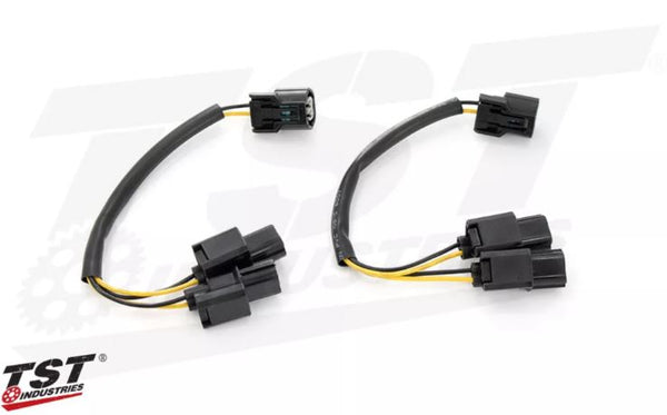 TST Industries Y-Style Signal Harness Splitter for Select Kawasaki Motorcycles