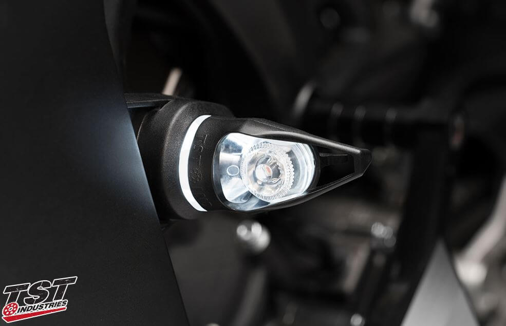 TST Industries Mech-GTR Front LED Turn Signals 16-24 Yamaha MT-10/FZ-10