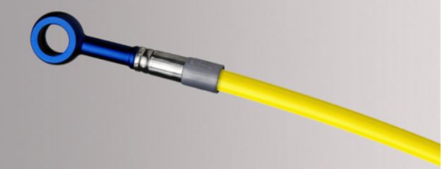 Spiegler Premium Braided Front & Rear Brake Lines Kit '11-'19 Suzuki GSX-R600/750 | Yellow/Blue