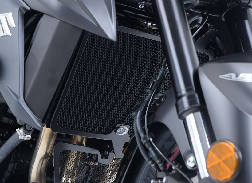 R&G Racing Radiator Guard for '17-'18 Suzuki GSX-S750, '11-'16 GSR750 | RAD0106BK
