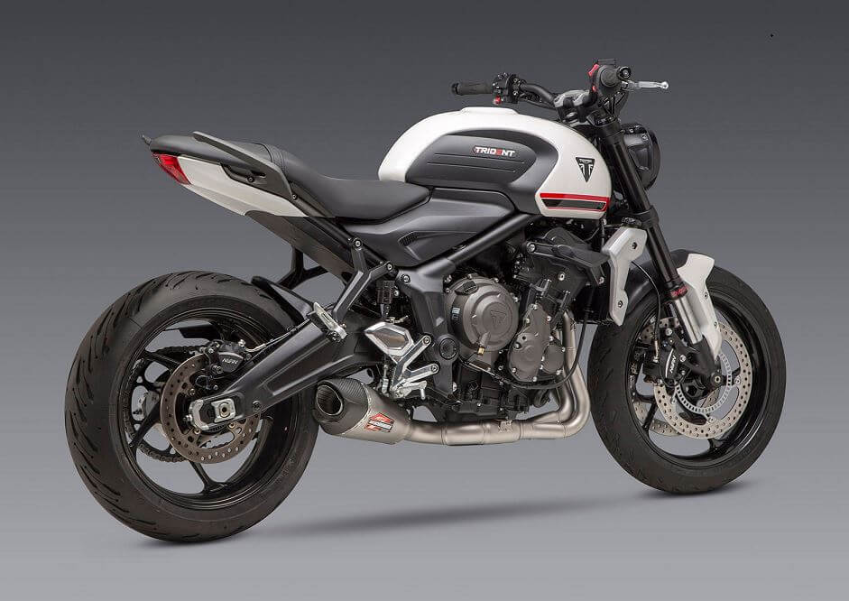 Yoshimura RACE AT2 Stainless Full Exhaust 21-23 Triumph Trident / Tiger Sport 660