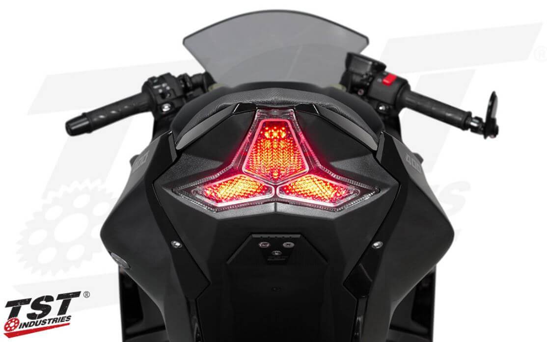 TST Industries LED Integrated Tail Light 18-23 Kawasaki Ninja 400, 19-