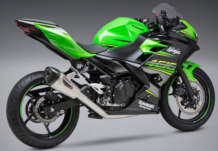 Yoshimura Race ALPHA T SS-SS-CF Work Finished Full Exhaust '18-'20 Kawasaki Ninja 400/Z400