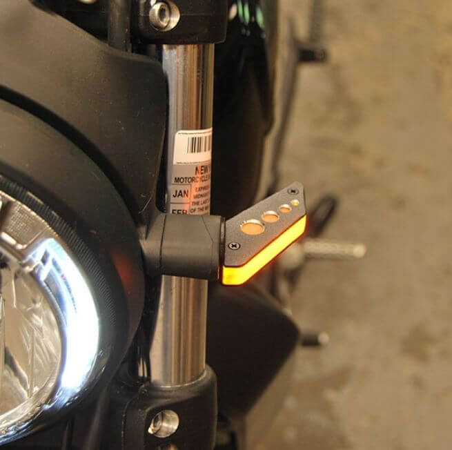 New Rage Cycles Front Turn Signals for Ducati Scrambler Cafe Racer/Sixty2/Desert Sled