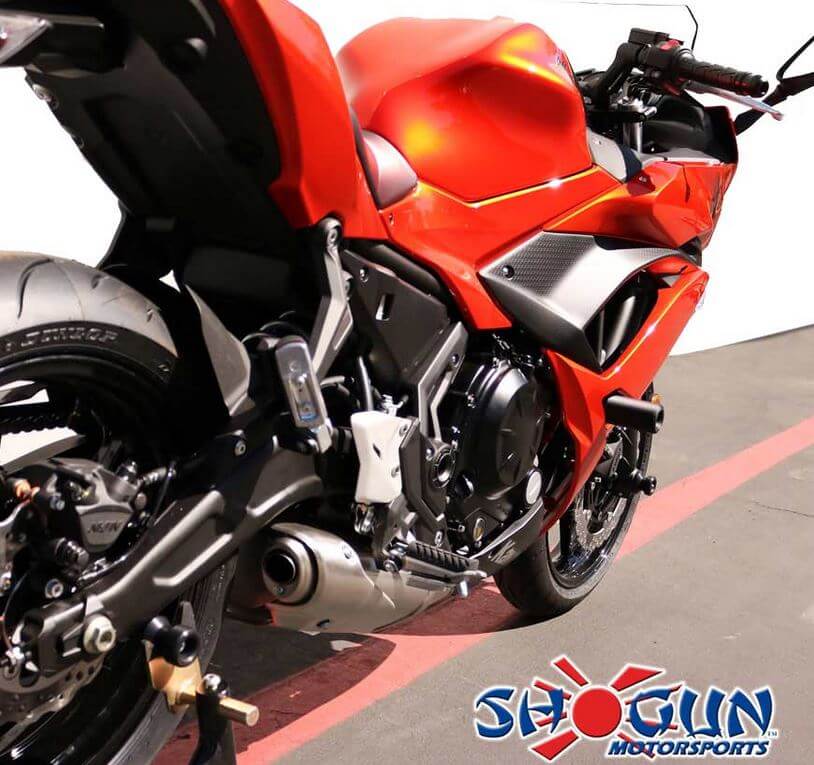 Shogun No Cut Black Frame Sliders '17-'20 Kawasaki Ninja 650