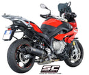 SC Project (Low Position) Oval Slip-on Exhaust for 2015-2018 BMW S1000XR