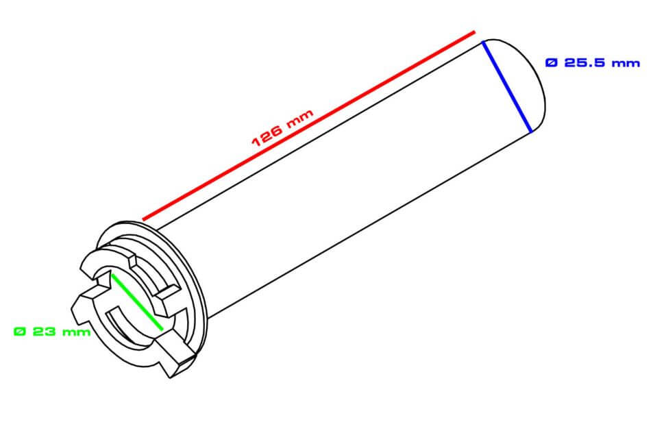 CNC Racing Ride-By-Wire Throttle Control Tube for Ducati