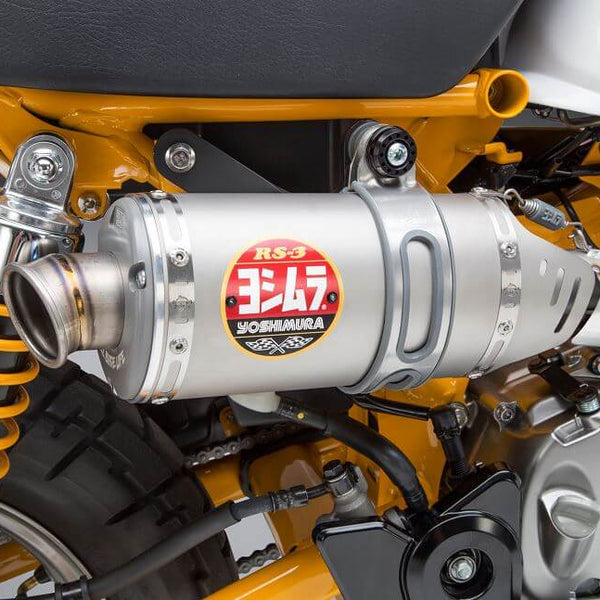 アクセサリー Monkey Yoshimura RS-3 Stainless Slip-On Exhaust 19-24 Honda Monkey