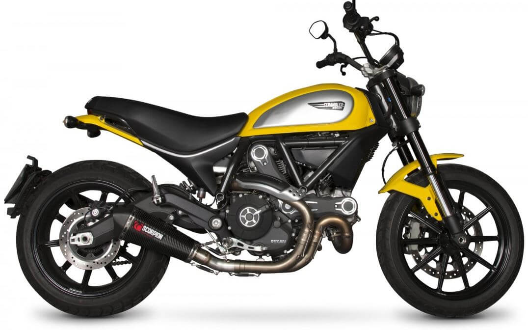 Scorpion Serket Taper Slip-On Exhaust 15-22 Ducati Scrambler 803