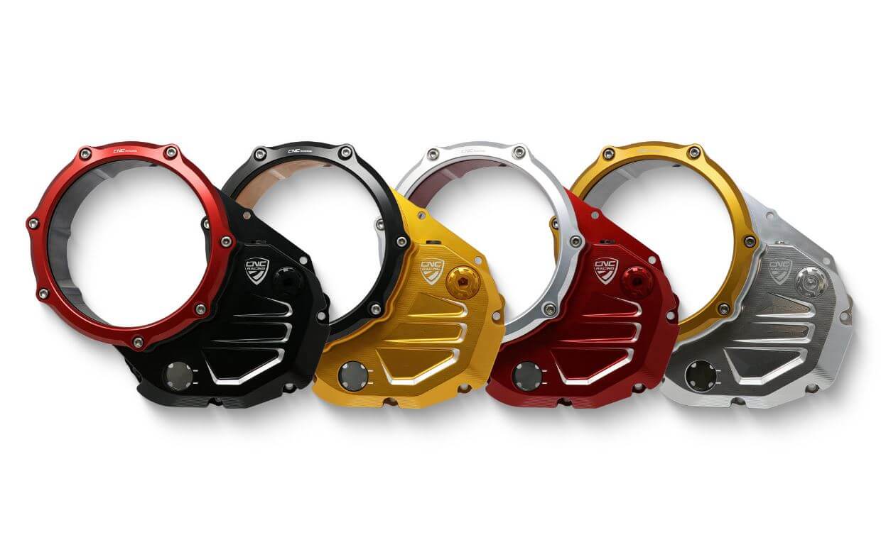 CNC Racing CA503 BICOLOR Clear Clutch Cover for Ducati