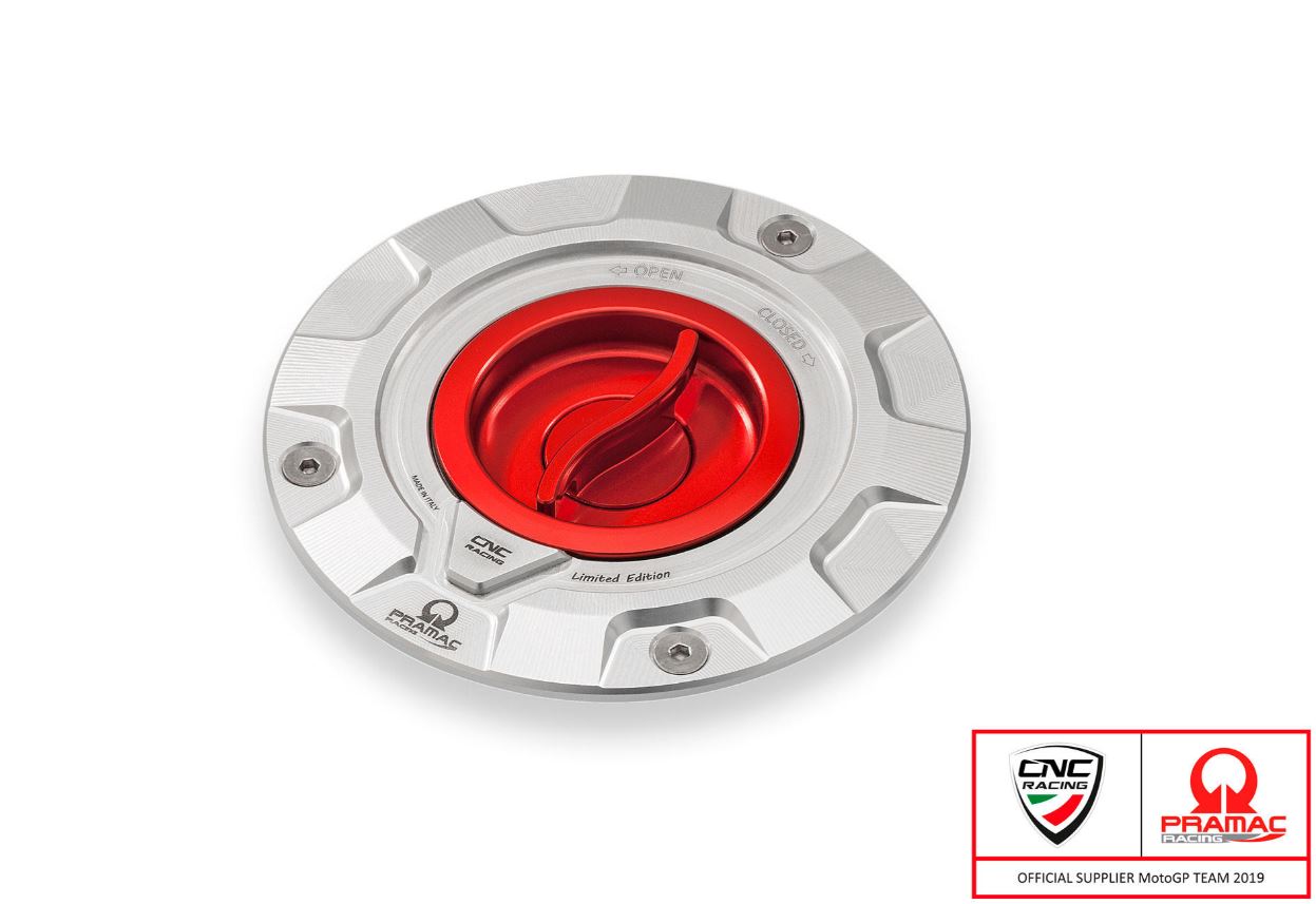 CNC Racing TS423 Pramac Racing Limited Edition Fuel Tank Cap Kit (check fitment chart)
