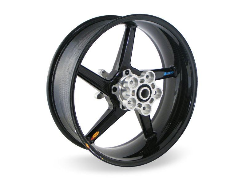 BST 6.25" x "17 5 Spoke Slanted Carbon Fiber Rear Wheel for 2010-2014 BMW S1000RR/HP4
