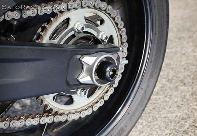 Sato Racing Rear Axle Sliders for '14-'17 Yamaha MT-07 / FZ-07 [Y ...