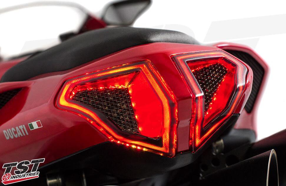 TST Industries Integrated Sequential Tail Light for Ducati 848/1098/1198