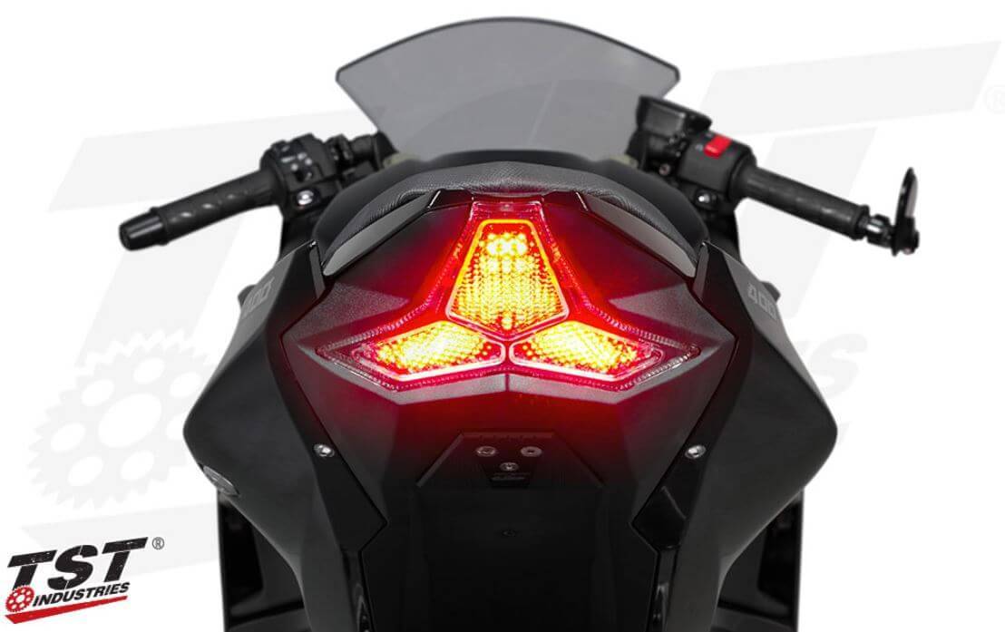 TST Industries LED Integrated Tail Light 18-23 Kawasaki Ninja 400, 19-23 Z400