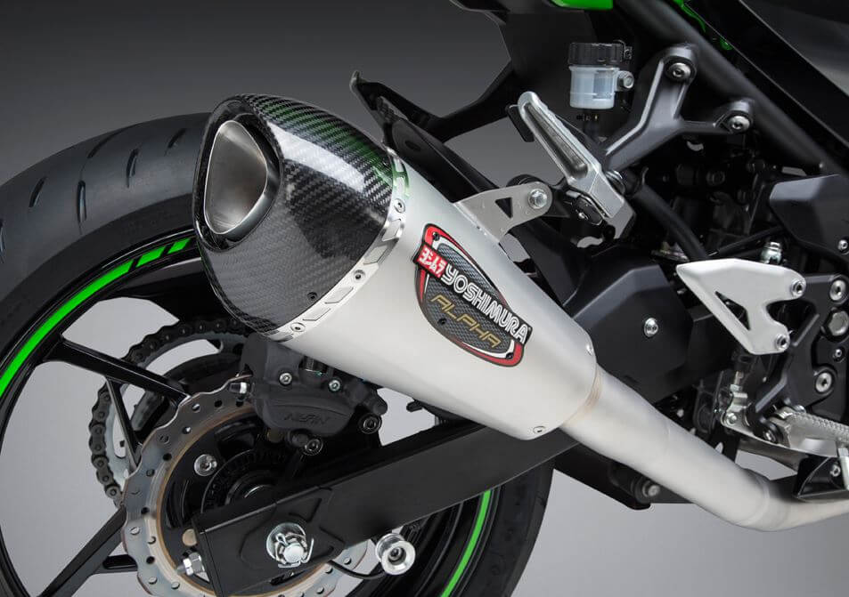Yoshimura Race ALPHA T SS-SS-CF Work Finished Full Exhaust '18-'20 Kawasaki Ninja 400/Z400