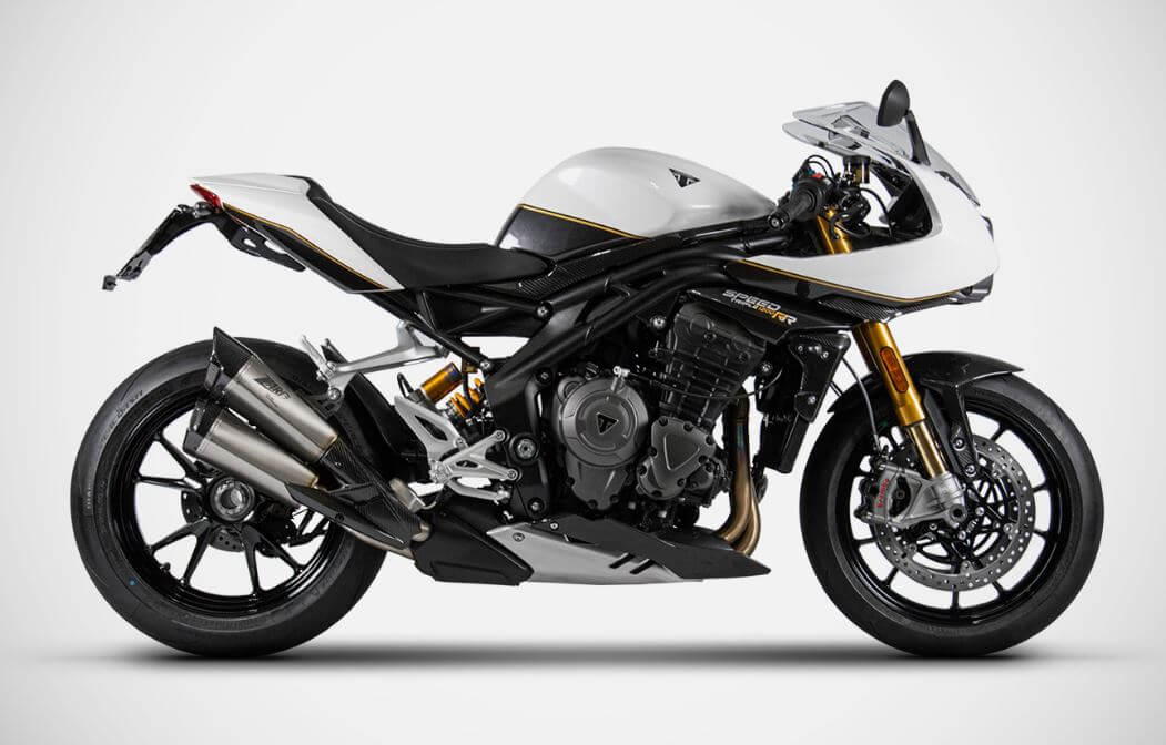 ZARD Titanium Euro 5 Slip-On Exhaust '21-'23 Triumph Speed Triple 1200 RS/RR