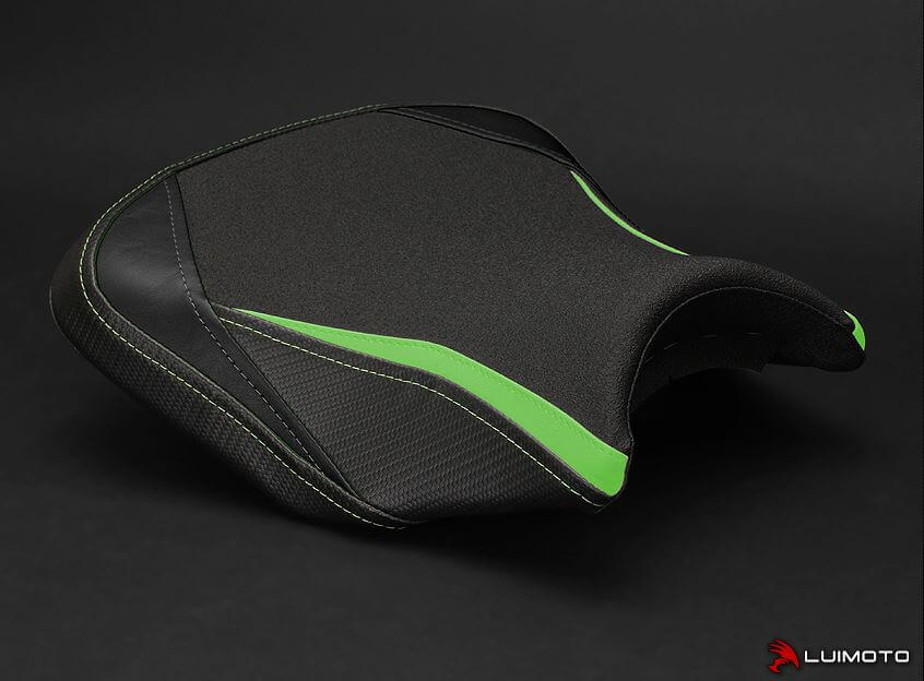 LuiMoto Team Kawasaki Seat Covers '17-'20 Kawasaki Z650, Ninja 650 | Rider