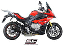 SC Project (Low Position) Oval Slip-on Exhaust for 2015-2018 BMW S1000XR