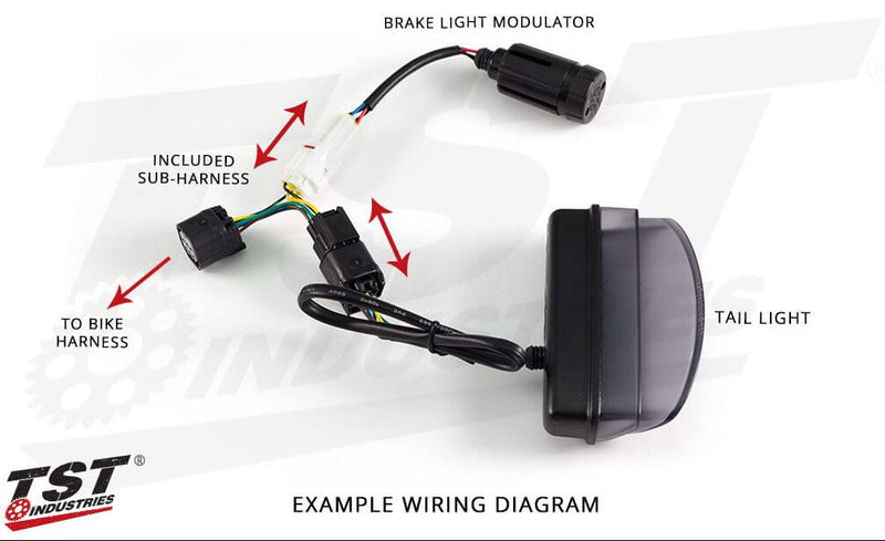 TST Brake Light Modulator for Select Yamaha OEM Tail Lights (Check