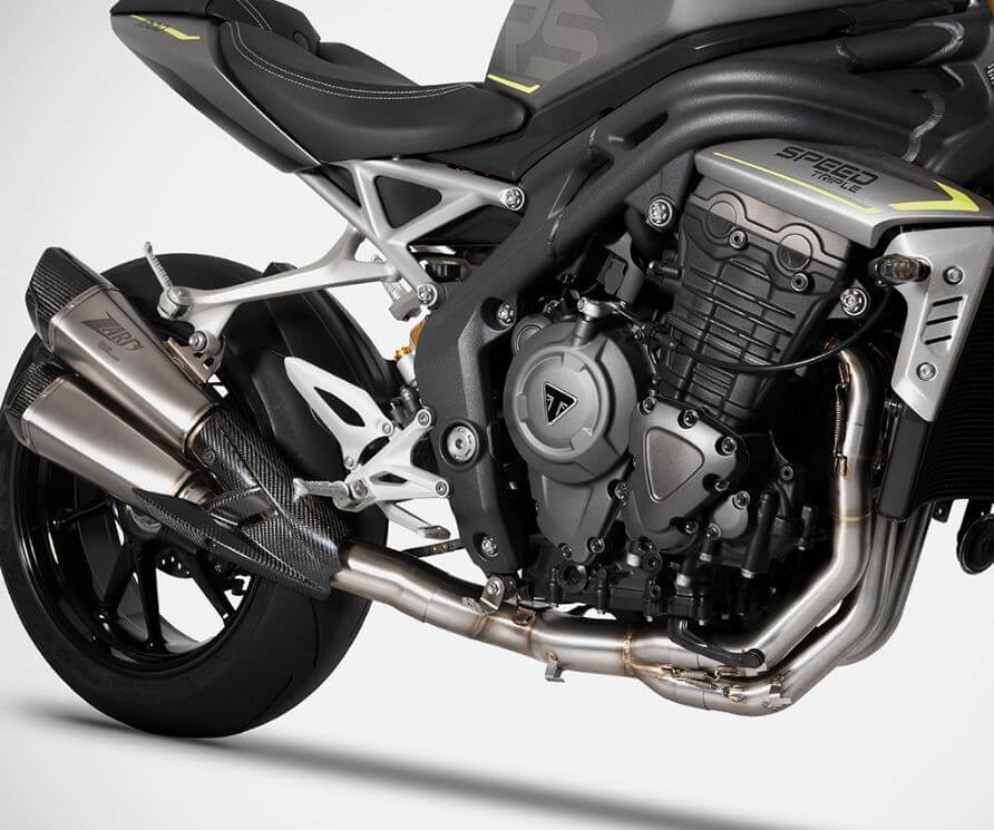 ZARD Stainless Steel Link Pipe '21-'23 Triumph Speed Triple 1200 RS/RR