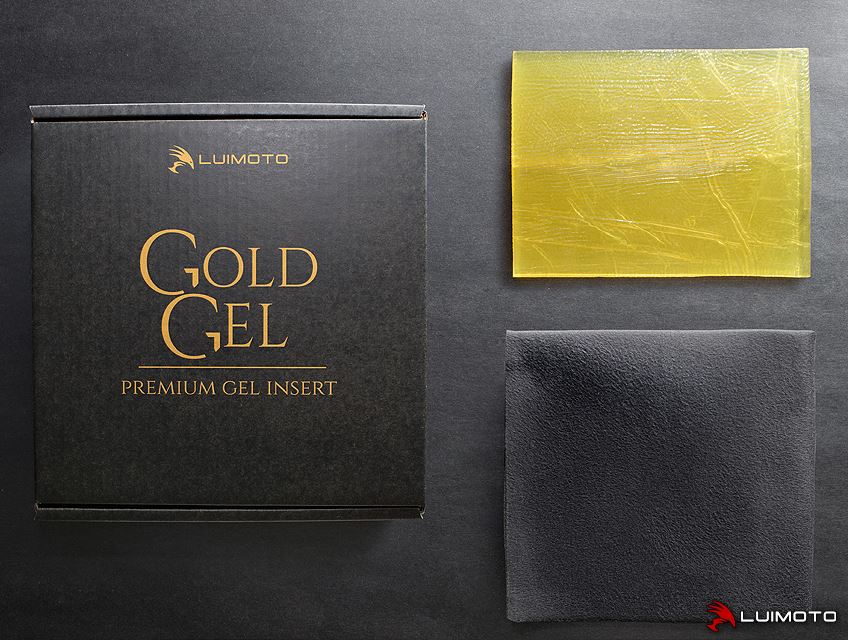 LuiMoto Premium Gold Gel Insert Pad for Motorcycle Seat