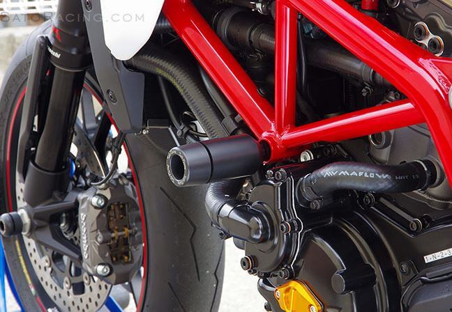 Buy Sato Racing Frame Sliders '13- Ducati Hypermotard, '16- Scrambler Sixty2