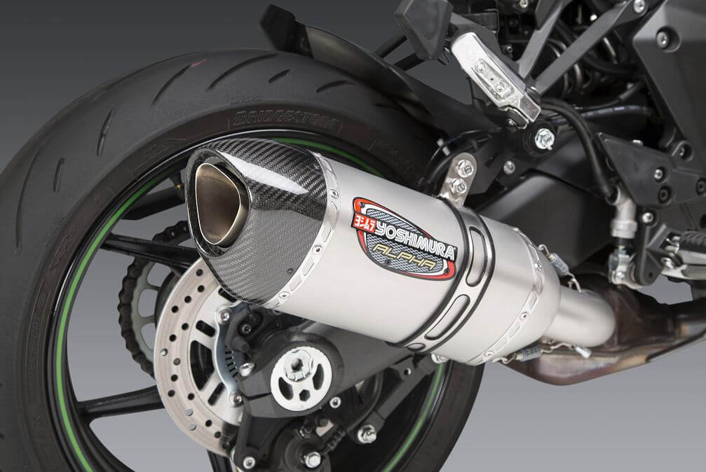 Yoshimura Alpha Stainless Slip-On Exhaust '20-'21 Kawasaki Ninja 1000SX