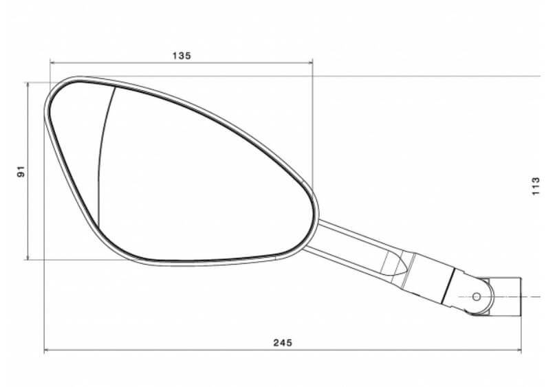 Rizoma GENESI Mirror Universal (Each)
