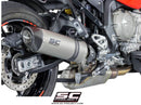 SC Project (Low Position) Oval Slip-on Exhaust for 2015-2018 BMW S1000XR