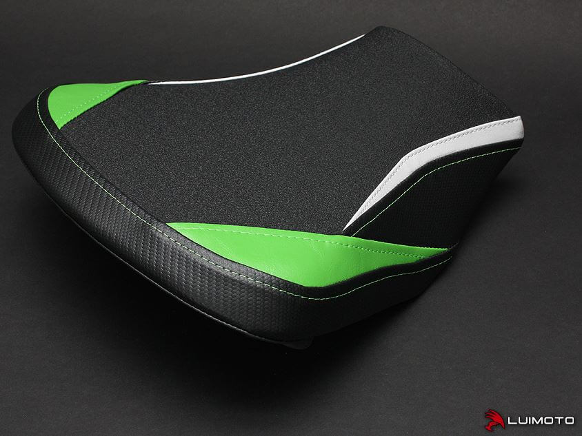 LuiMoto Team Kawasaki Seat Covers '17-'20 Kawasaki Z650, Ninja 650 | Rider