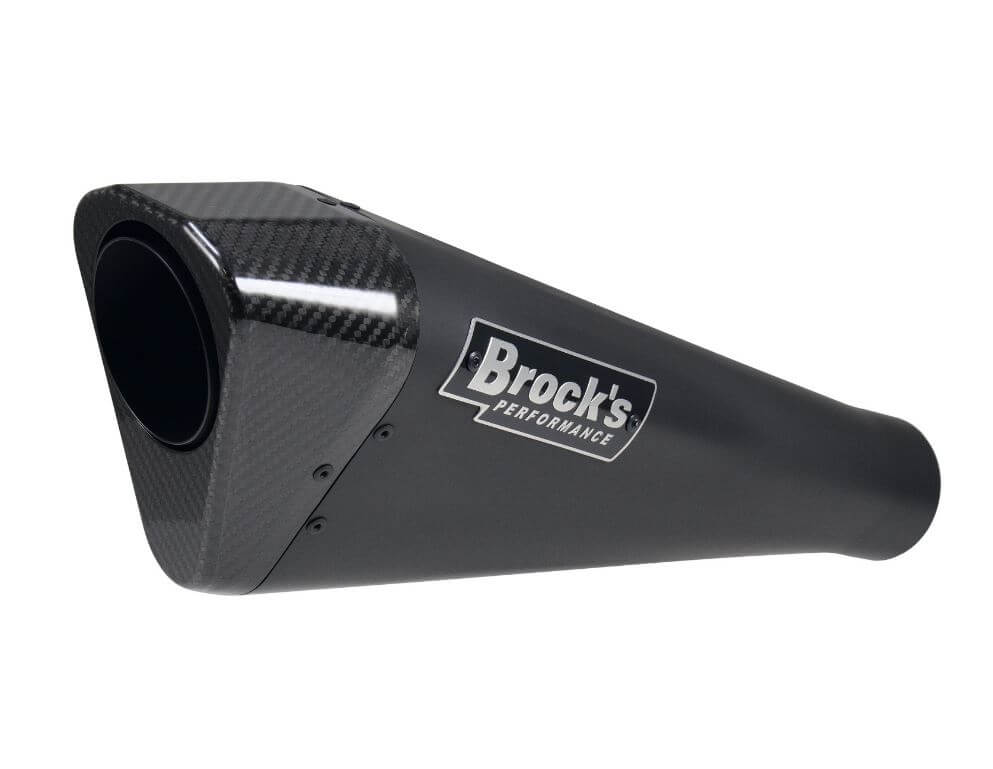 【気質アップ】 Brock Performance Single Penta-Carbon Slip-On Exhaust 鍵盤楽器