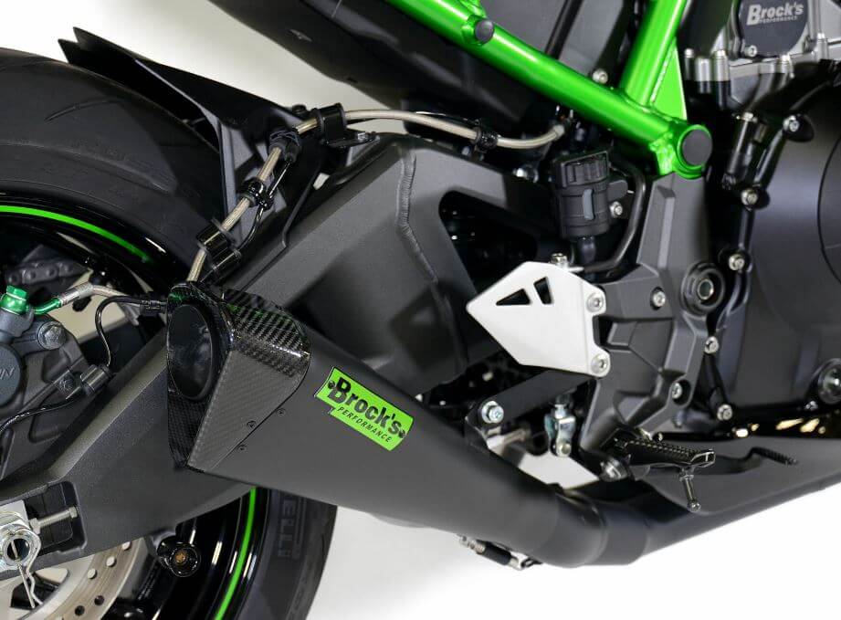 Brock Performance Single Penta-Carbon Full Exhaust 20-25 Kawasaki Z H2