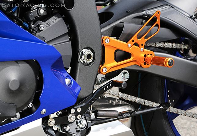 Sato Racing Adjustable Rear Sets '17-'19 Yamaha YZF R6