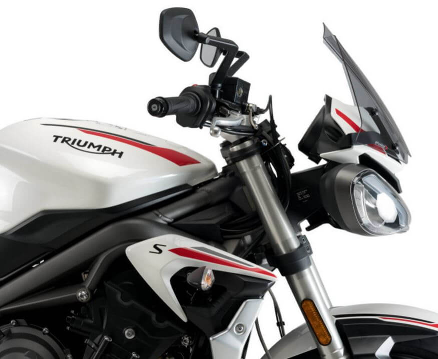 2020 - 2022 Motorcycle Front Windscreen Windshield Wind Deflector Screen For Street Triple S660 S 660 765 S RS R 765RS 765R 765S