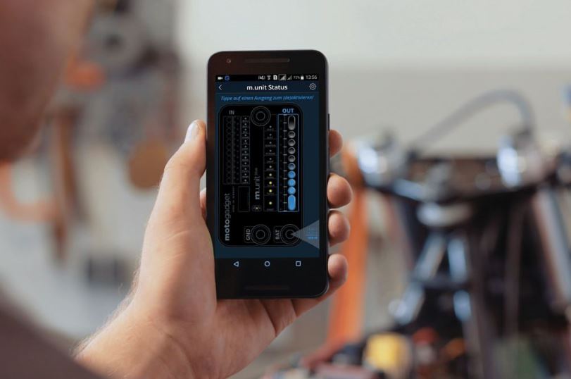 Motogadget Mo.Unit Blue Digital Control Unit with Bluetooth Functions