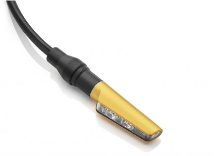 Rizoma CORSA L Turn Signal + Front Running Light Gold