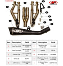 M4 GP19 Black Stainless Full Exhaust System '09-'23 Kawasaki ZX6R | KA6982-GP19