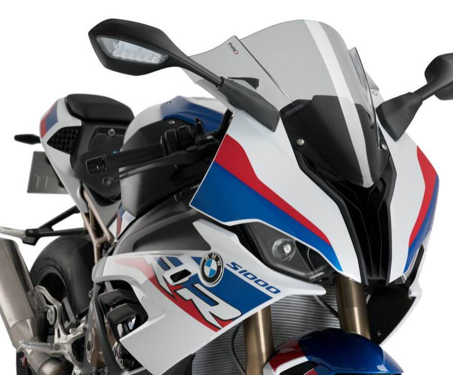 Puig プーチレーシングスクリーンBMW K67 S1000RRスモーク Buy Puig Z-Racing Windscreen 19-25 BMW S1000RR – Motostarz