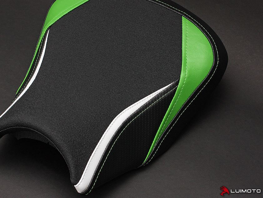 LuiMoto Team Kawasaki Seat Covers '17-'20 Kawasaki Z650, Ninja 650 | Rider