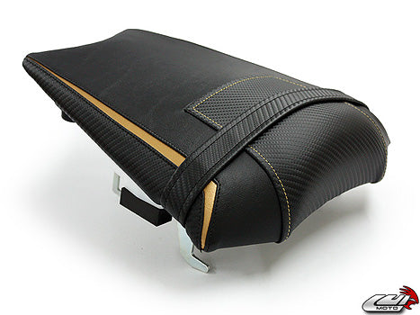 LuiMoto Team Yamaha Seat Cover 2010-2014 Yamaha FZ8 / Fazer 8 - Cf Black/Deep Gold