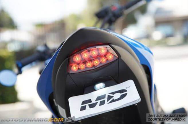 Motodynamic Sequential LED Tail Light '16-'19 Suzuki GSX-S1000, '18-'19 GSX-S750/Z