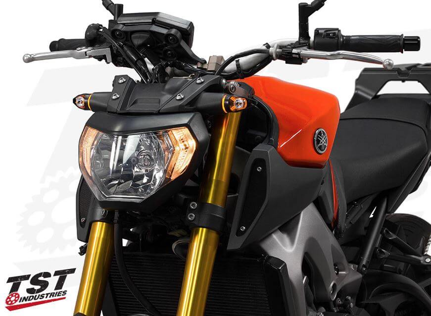 TST Industries Mech-GTR Front LED Turn Signals for Yamaha FZ/MT Models
