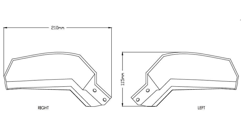 SHOP Puig Hand Guard Extension '18-'20 Yamaha Tracer 900 GT
